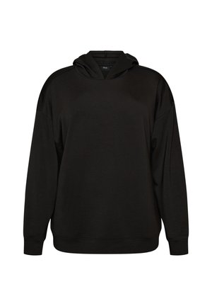 Zizzi, HOODIE AUS JERSEY - Φούτερ με κουκούλα - schwarz