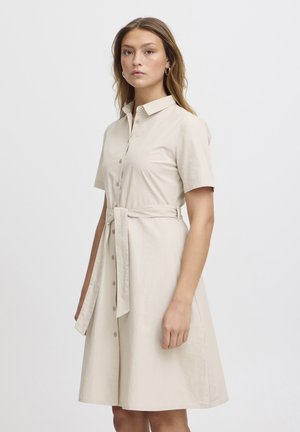 Shirt dress - doeskin