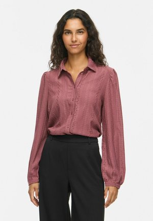 VILA, SHIRT VIZANIA LONG SLEEVED - Chemisier - rose brown