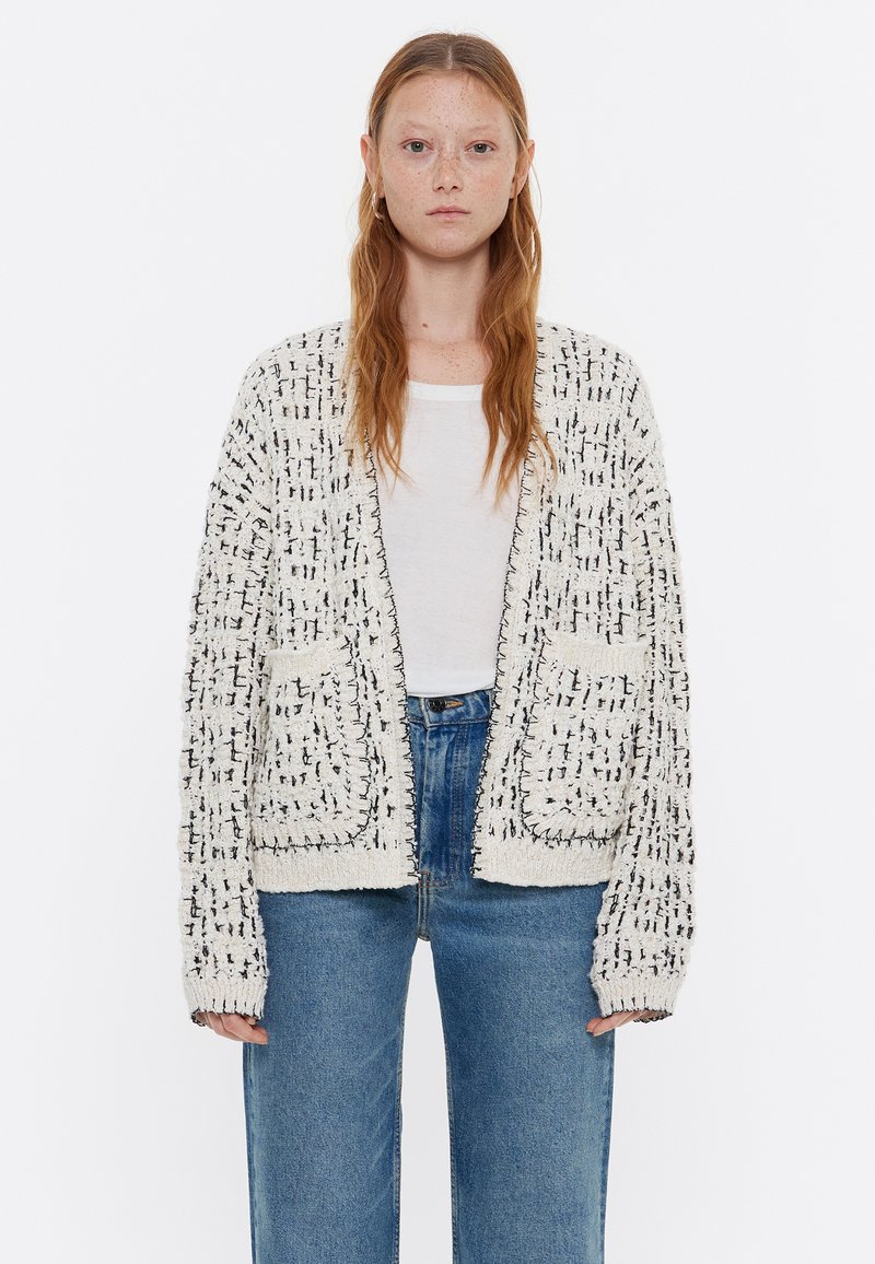 Bimba Y Lola CORTO MARFIL - Chaqueta de punto - marfil