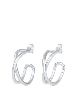 Elli HOOPS CROSS BASIC - Ohrringe - silver-coloured