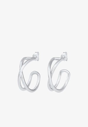 Elli, HOOPS CROSS BASIC - Ohrringe - silver-coloured