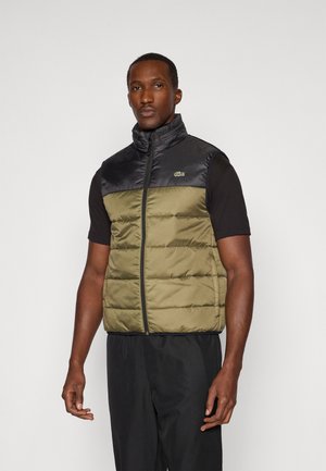 PUFFER VEST - Chaleco - olive/black