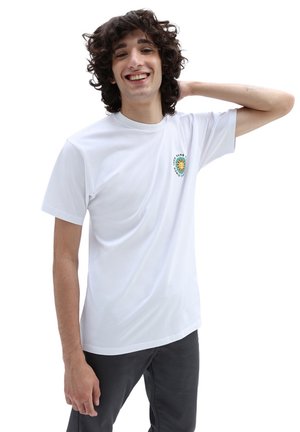 PEACE AND LUCK SS TEE - Printtipaita - white