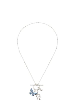 BLUE BUTTERFLY - Collier - blue and silver coloured