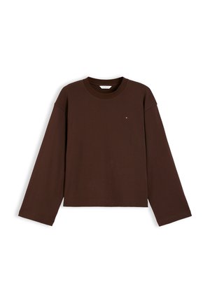 Tommy Hilfiger, INTERLOCK KNIT RELAXED LONG SLEEVE T-SHIRT - Блуза с дълги ръкави - chocolate