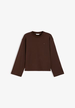 Tommy Hilfiger, INTERLOCK KNIT RELAXED LONG SLEEVE T-SHIRT - Блуза с дълги ръкави - chocolate