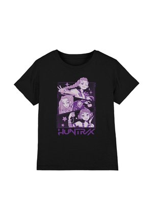 K-POP DEMON HUNTERS - HUNTRIX MANGA PANELS TRIO - Print T-shirt - black