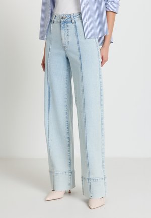 LUNGO  UNITA - Wide Leg - blu denim chiaro