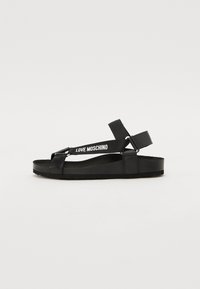 Love Moschino Kotníkové sandály  - black