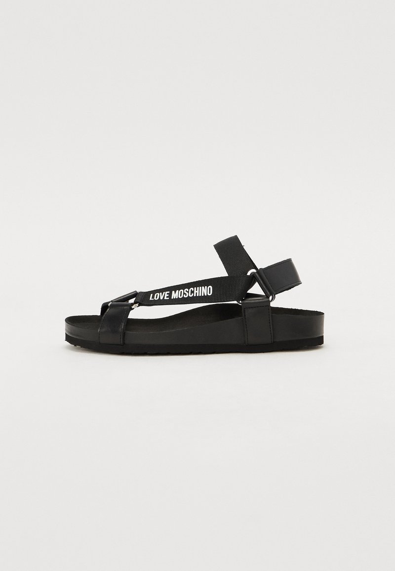Love Moschino Kotníkové sandály  - black