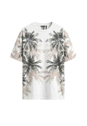 Antony Morato, REGULAR RAGLAN FIT IN LIGHT  WITH WATER PRINT  ON FRONT AND BACK - Camiseta estampada - white