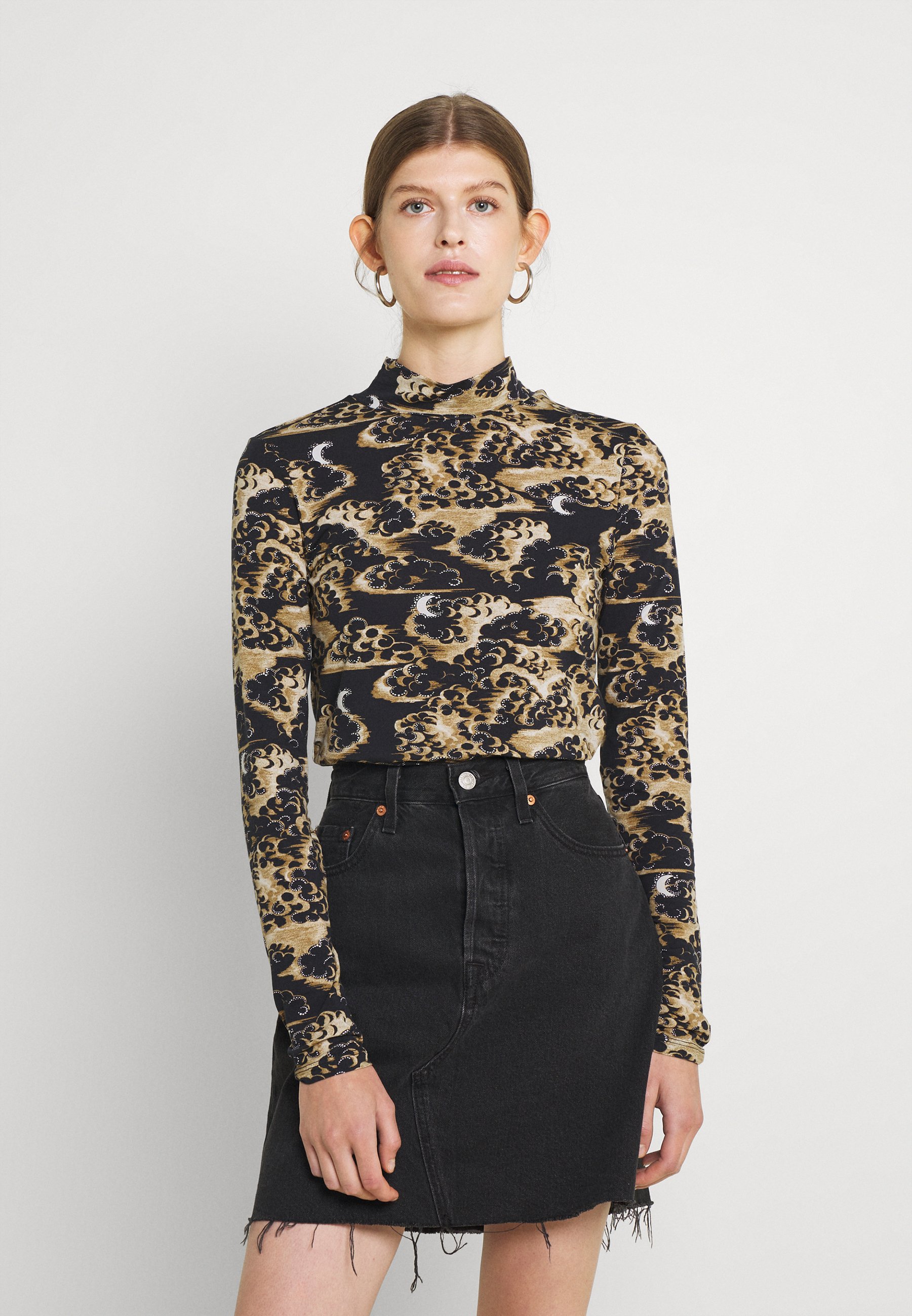 Women PRINTED LONG SLEEVED HIGH NECK - Long sleeved top Women PRINTED LONG SLEEVED HIGH NECK - Long sleeved top