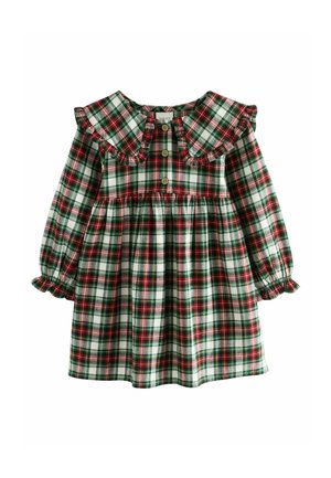 Next REGULAR FIT - LONG SLEEVE - Košilové šaty - red green check