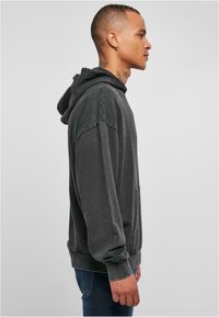 Urban Classics SMALL EMBROIDERY - Felpa con cappuccio - black