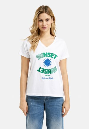 Print T-shirt - white