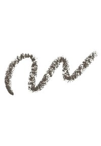Linea di matita marrone con una consistenza ruvida, che forma un motivo a zigzag su uno sfondo bianco. La linea varia in spessore.