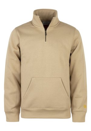 CHASE NECK HALF-ZIP - Sudadera - sable beige