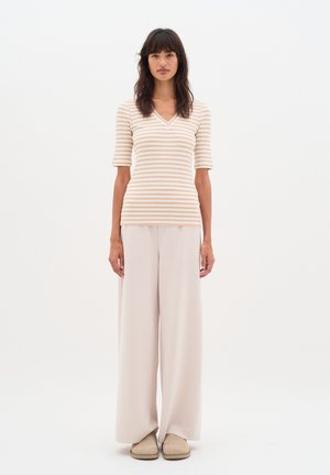 DAGNA STRIPED - Tričko s potlačou - alabaster pure white stripe