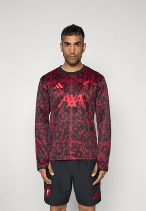 adidas Performance LIVERPOOL FC WARMUP TOP - Article de supporter d'équipe de club - black/pure ruby