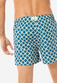 Gassa d’Amante NORA - Shorts da mare - blue yellow white graphic print