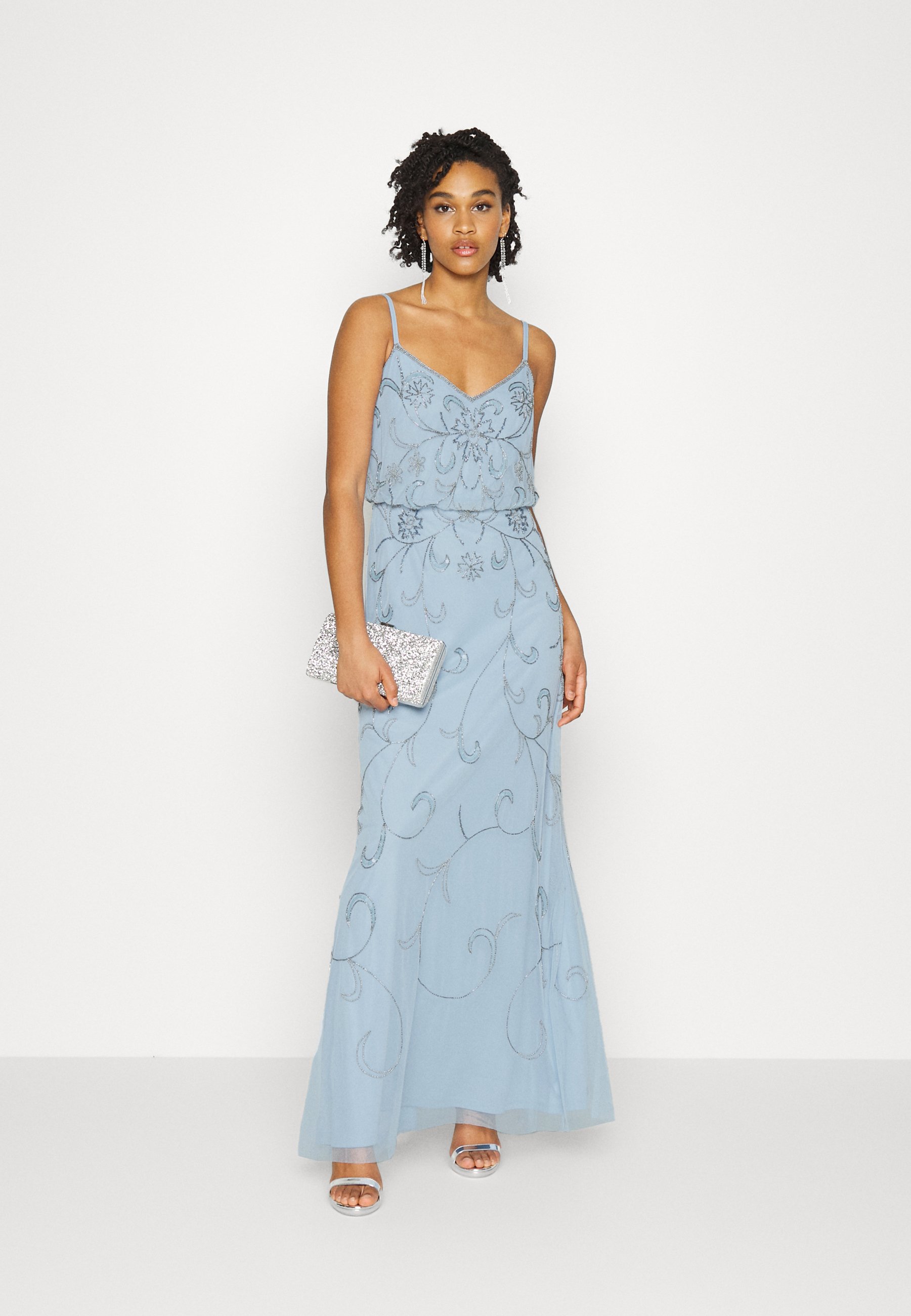 Adrianna Papell BEADED BLOUSON DRESS 