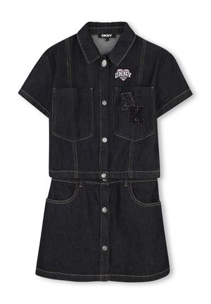 DKNY ENSEMBLE DENIM SET - Jupe en jean - denim bleu