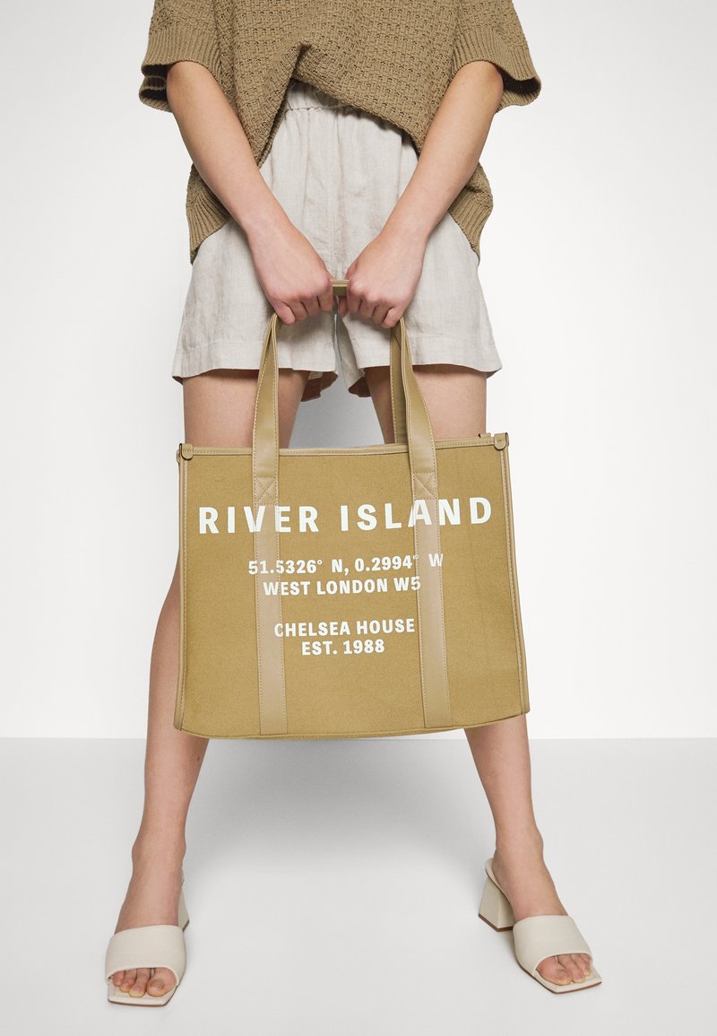 River Island Shopping Bag khaki Zalando.de