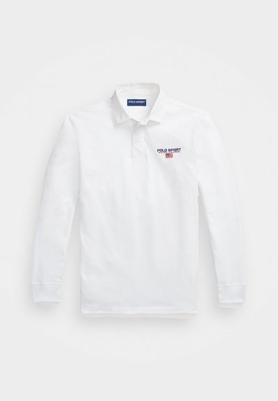 Polo Ralph Lauren CLASSIC FIT POLO SPORT RUGBY SHIRT UNISEX - Top s dlhým rukávom - white
