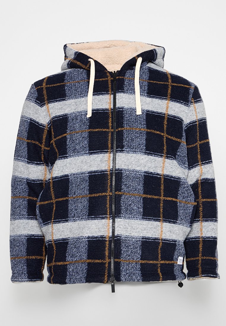 KnowledgeCotton Apparel Fleecejas donkerblauw KnowledgeCotton Apparel Fleecejas donkerblauw