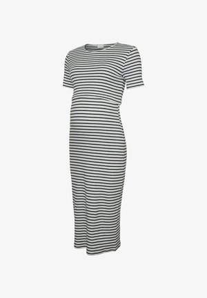 MAMALICIOUS, DRESS MLAWA MATERNITY DRESS - Sportska haljina kratkih rukava - light grey melange