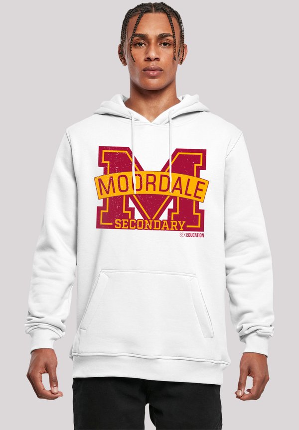 SEX EDUCATION MOORDALE CRACKED M LOGO2 NETFLIX TV SERIES - Kapuzenpullover - weiß