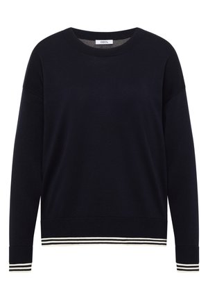Cecil, PULLOVER MIT RUNDHALS UND LAYERING-DETAIL - Trui - urban dark blue