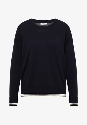 Cecil, PULLOVER MIT RUNDHALS UND LAYERING-DETAIL - Trui - urban dark blue