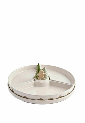 Next, SET OF 3 GINGERBREAD NIBBLE BOWLS AND SERVING TRAY UNISEX - Bowl - natural