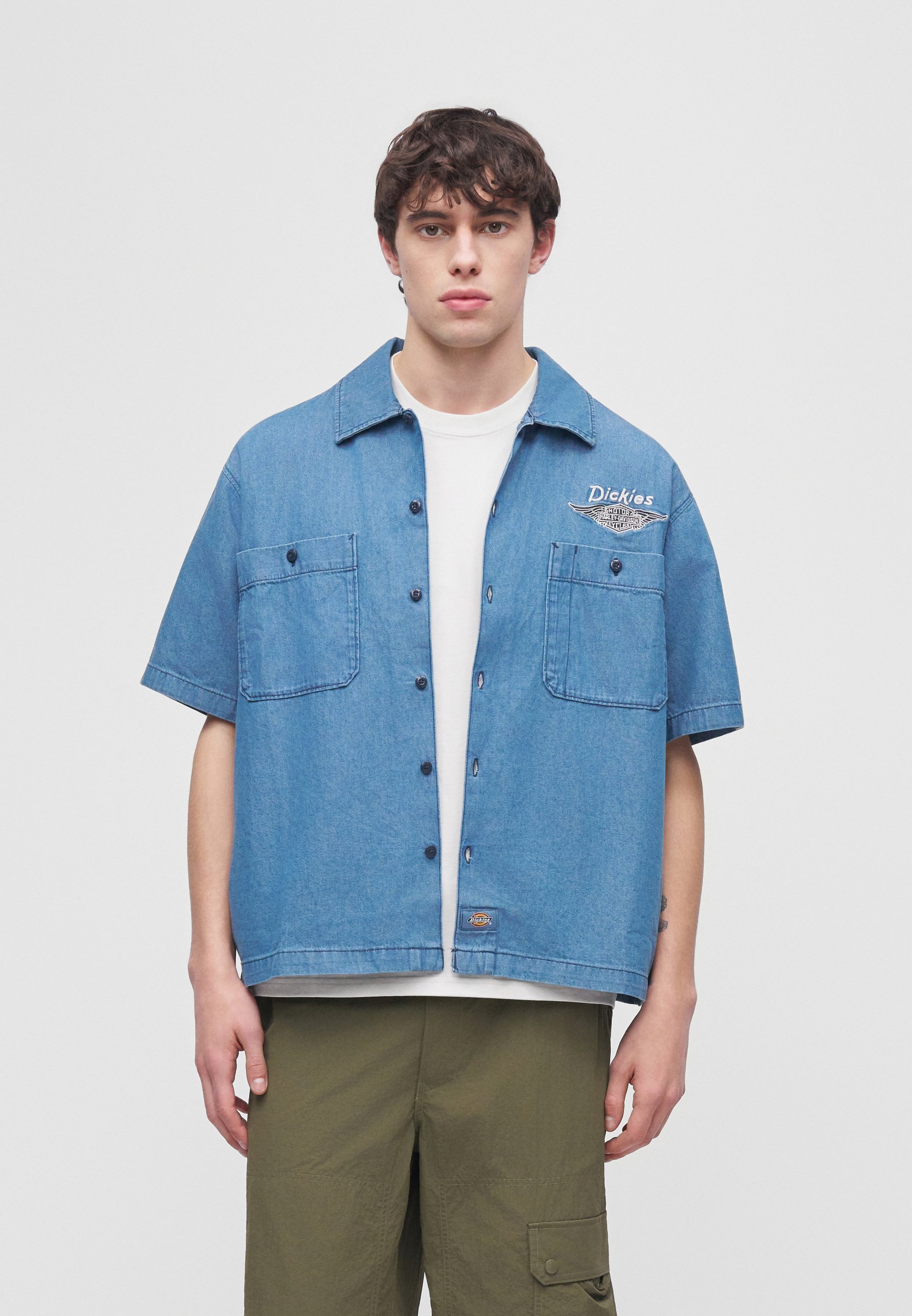 Dickies M DICKIES X HARLEY DAVIDSON CHAMBRAY WORK SHIRT - Shirt