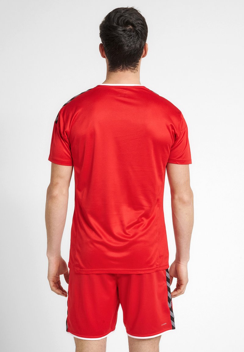 Herren Shirts | Hummel T-Shirt print true red/pink - DB70745 Herren Shirts | Hummel T-Shirt print true red/pink - DB70745