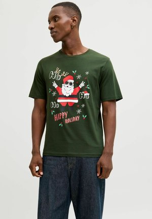 X-MAS - Camiseta estampada - kombu green