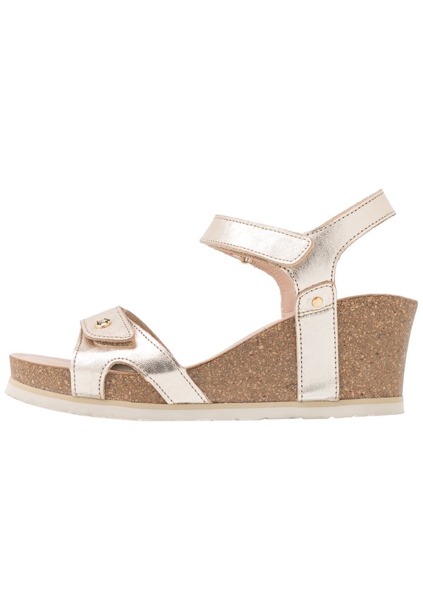 JULIA SHINE - Platform sandals - gold4