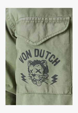 Von Dutch, MILITAIRES AVEC BADGES - Parka - kaki/noir