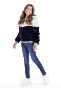 MINOTI - ZIP THRU FUR - Lagana jakna - off white navy Minijatura 1