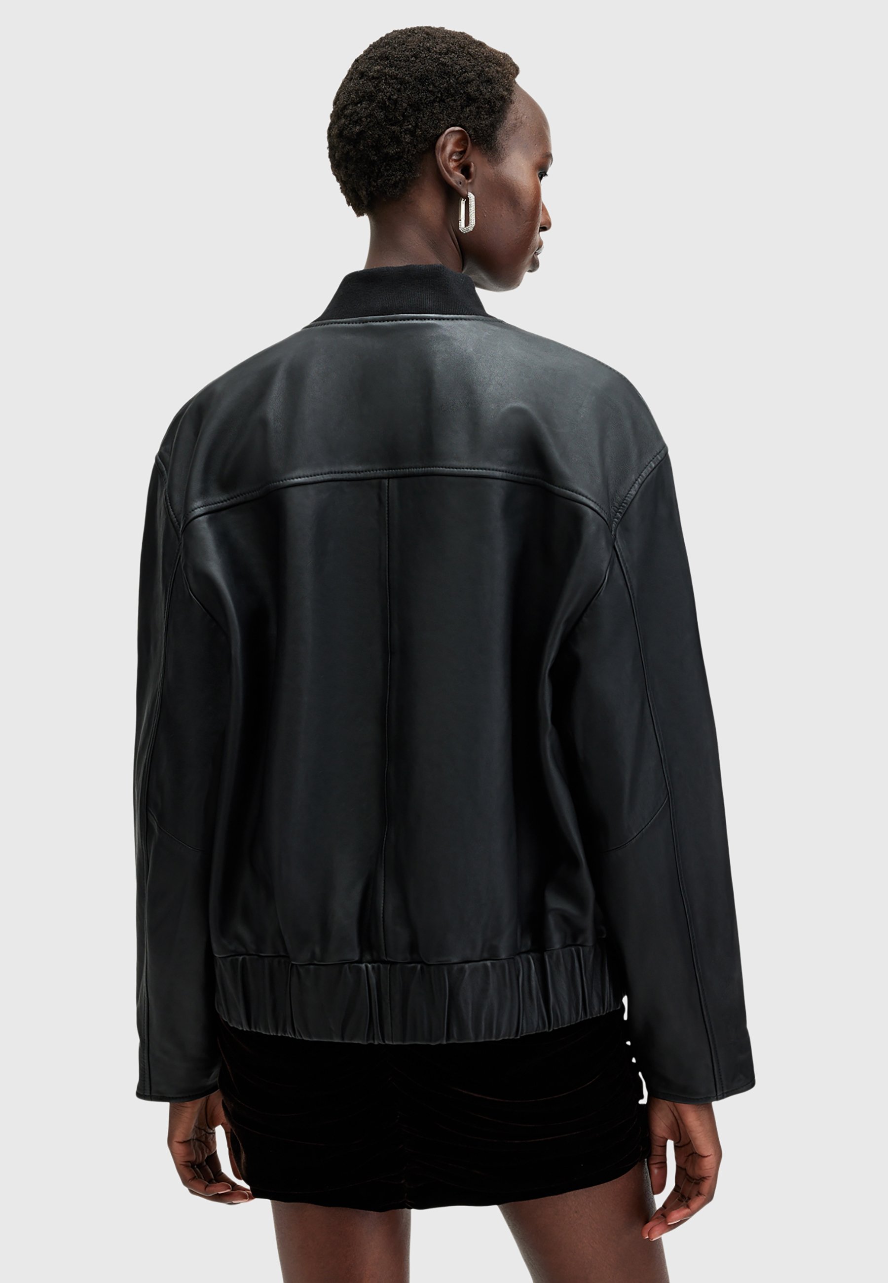 AllSaints YARA - Leather jacket - black - Zalando.ie