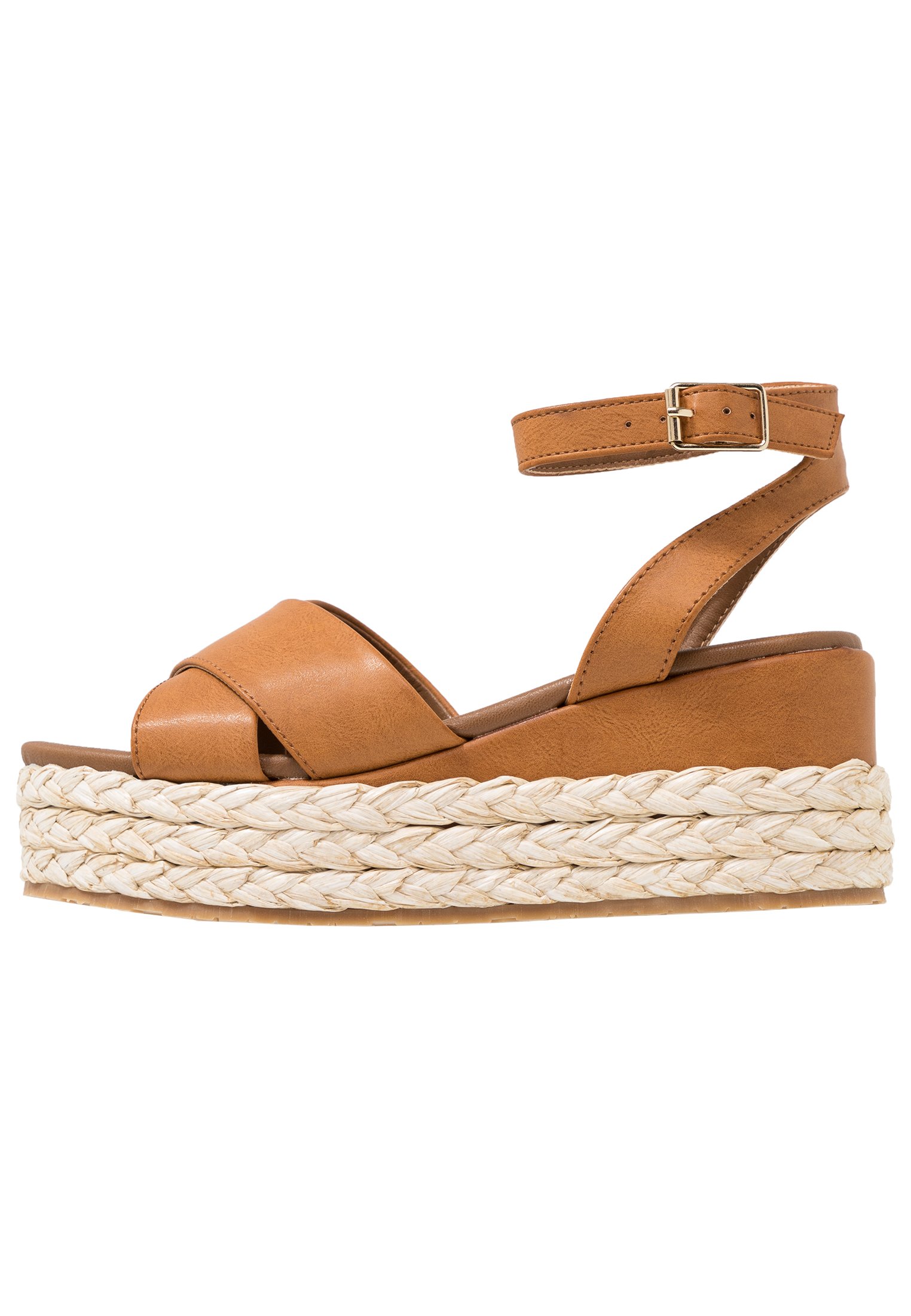 Anna Field Sandalen Met Plateauzool - Cognac fS13voAz
