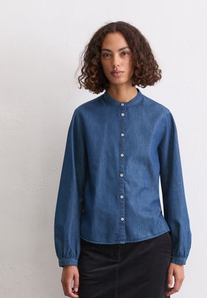 Button-down blouse - authentic blue wash