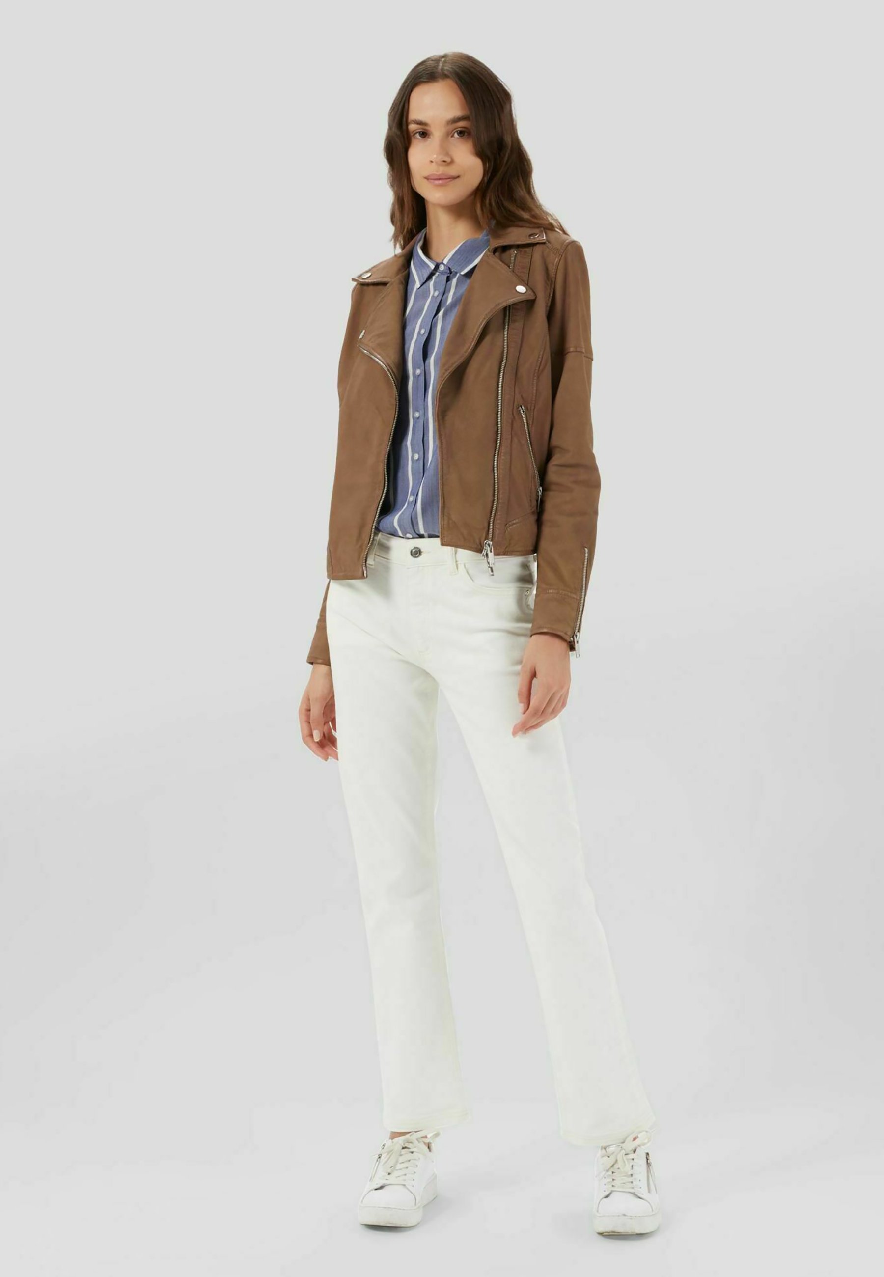 Conbipel Giacca di pelle - cammello/sabbia - Zalando.it
