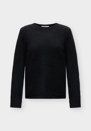 Selected, SLWLULU NEW LS KNIT O-NECK NOOS - Maglione - black