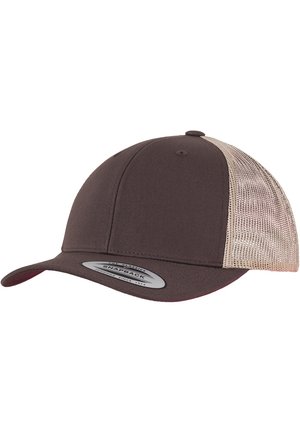 Flexfit RETRO TRUCKER 2-TONE - Kšiltovka - brn/khaki