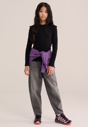 WE Fashion, Pitkähihainen paita - black