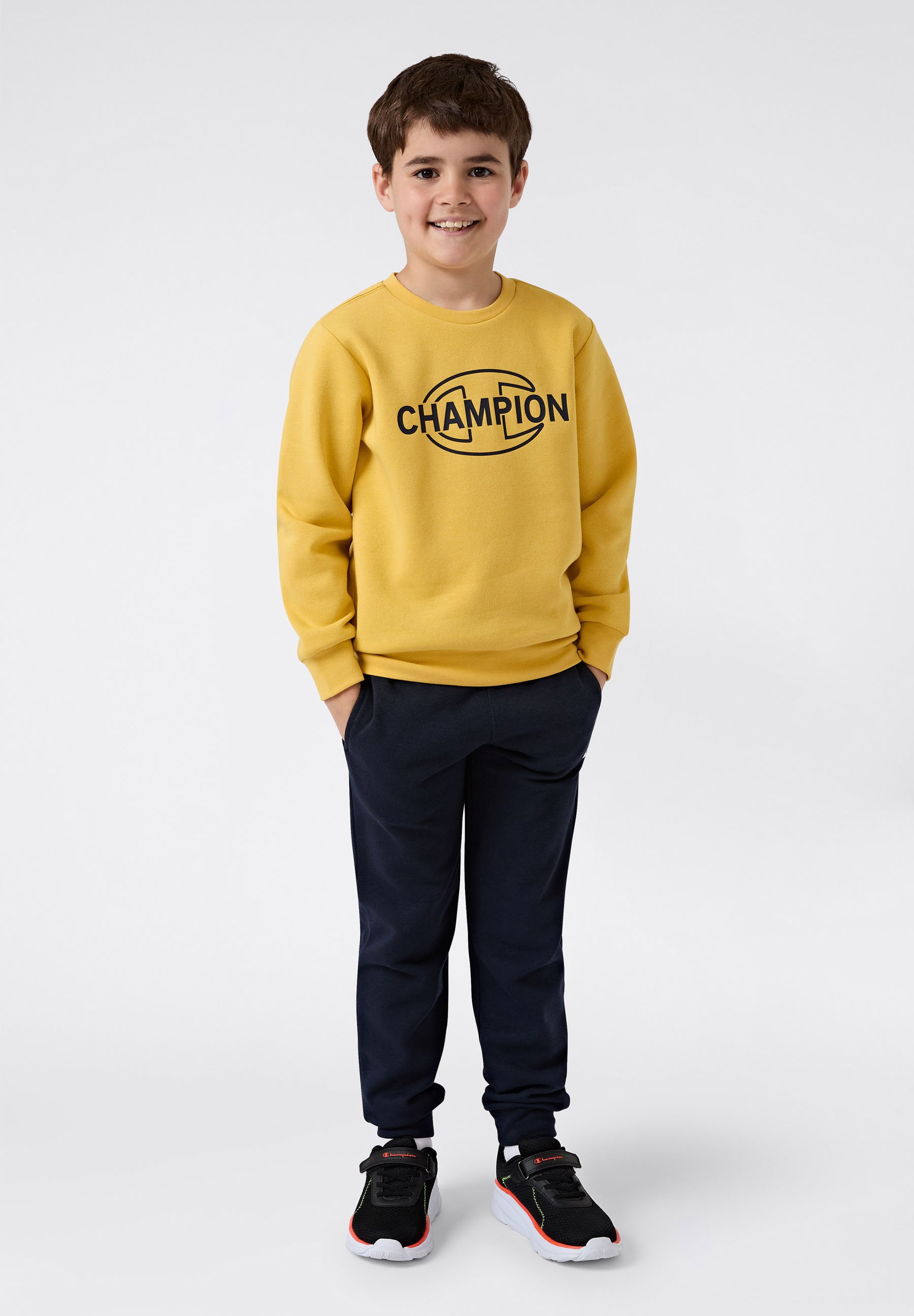 yellow champion tracksuit