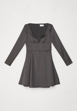 Sara Battaglia SWEETHEART NECK MINI DRESS - Koktailové šaty/večierkové šaty - black